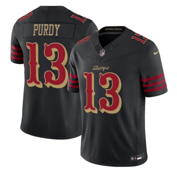 Other - Mens Brock Purdy Black Jersey Vapor Stitched